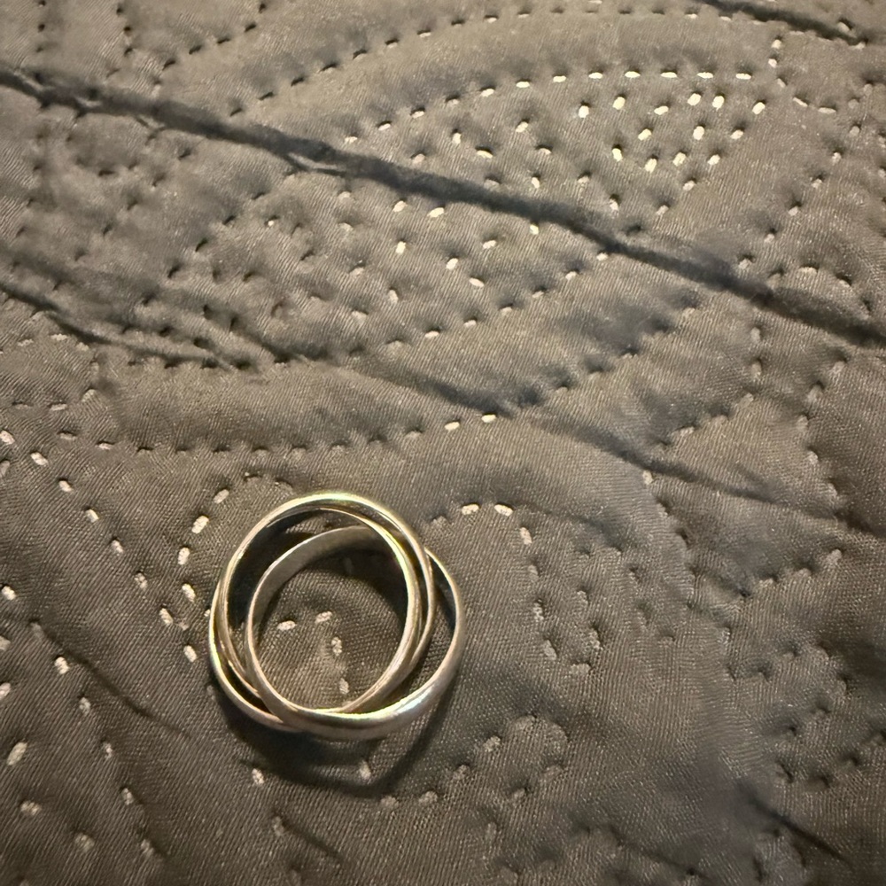 Sterling Silver Interlocking Rings - image 1